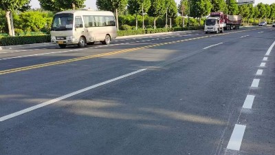 三艾斯双组份标线涂料助力郑州市四环线，夜间反光效果获好评